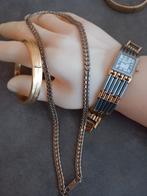 Mooie double ketting -  armband en horloge, Ophalen of Verzenden, Gebruikt, Goud, Overige materialen