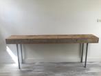 Sidetable van steigerhout, Huis en Inrichting, Tafels | Sidetables, Ophalen, Gebruikt, 200 cm of meer, Overige houtsoorten