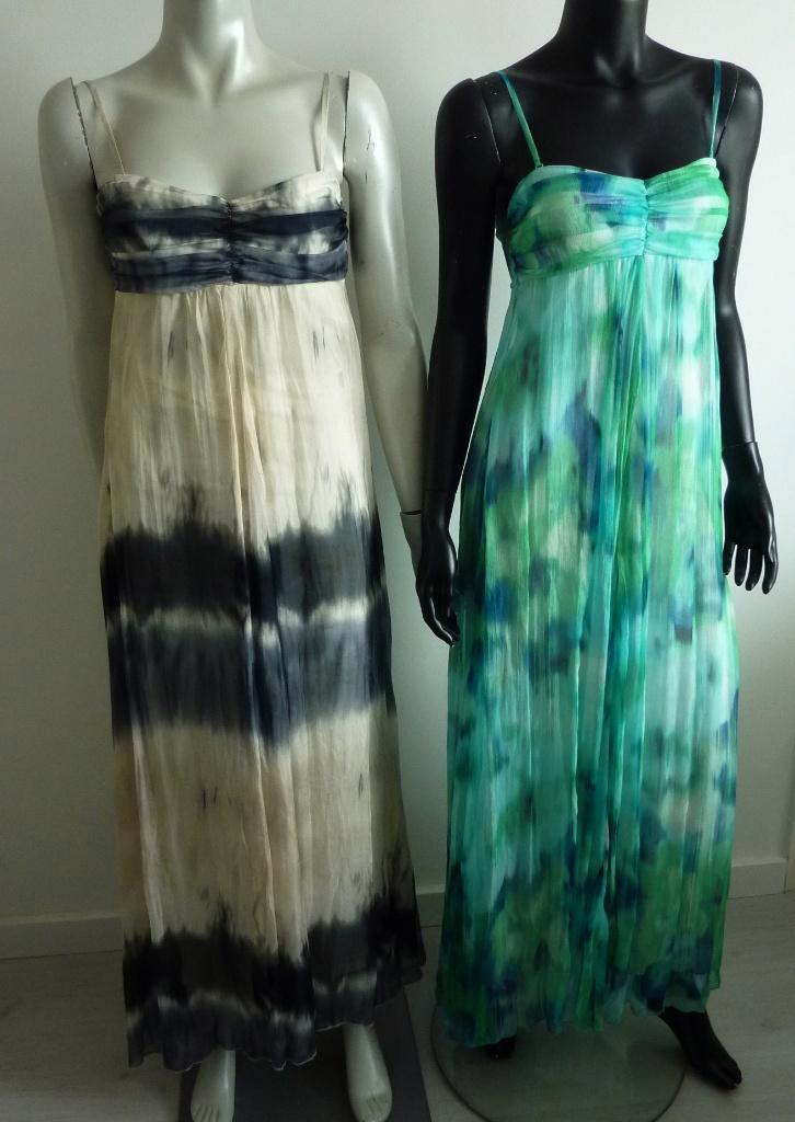 2 Lange Silk Jurken, Kleding | Dames, Jurken, Nieuw, Maat 34 (XS) of kleiner, Overige kleuren, Onder de knie, Ophalen of Verzenden