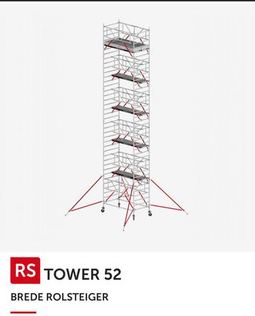 Altrex RS Tower S 52 12,2m wh nieuw en compleet op aanhanger
