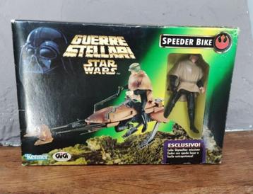 Star Wars Speederbike met Luke Endor gear Kenner POTF 1996