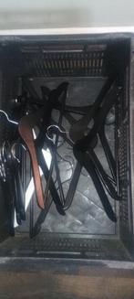 11x Zwarte Kledinghangers, Ophalen, Gebruikt, Hout, Volwassenen
