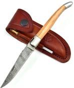 Laguiole damascus zakmes  ..olijfhout.., Ophalen of Verzenden, Nieuw