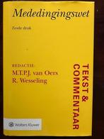 mededingingswet tekst commentaar Zesde druk, Nieuw, Ophalen of Verzenden, WO, Wolters Kluwer