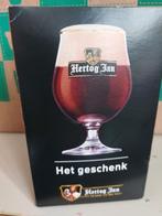 Hertog Jan bierglas in doos, Het geschenk, Bockbier, Verzamelen, Biermerken, Glas of Glazen, Ophalen of Verzenden, Zo goed als nieuw