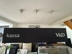Unieke Zwarte Originele V&D (Vroom & Dreesman) Kassa lamp, Huis en Inrichting, Ophalen, Kunststof, Zo goed als nieuw, 75 cm of meer