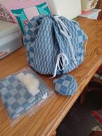 Ecostoof ZG. Hooimadam - Blauw Geruit, Ophalen of Verzenden, Zo goed als nieuw