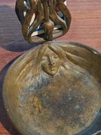 Art nouveau bronzen asbak luciferhouder, Antiek en Kunst, Ophalen of Verzenden