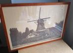 Molen Zaagmolen Herder Leiden~Grote Foto Prent achter Glas, Ophalen of Verzenden