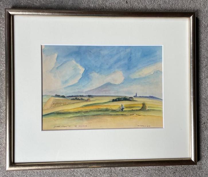 Joseph Viegen (1915- 2002) Maastricht zeldzaam werk, Antiek en Kunst, Kunst | Schilderijen | Klassiek, Ophalen