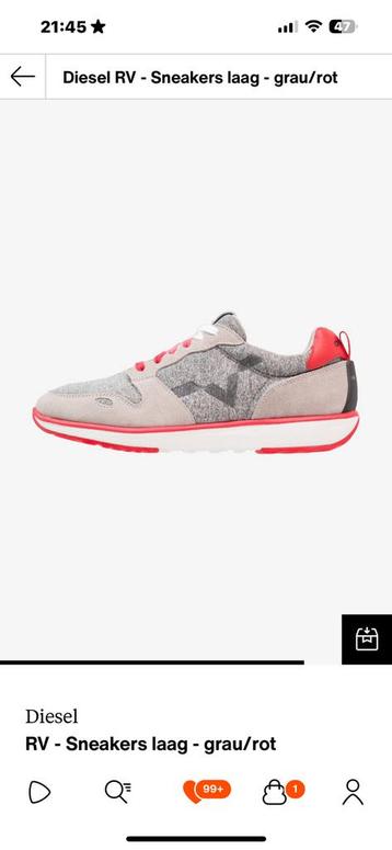 Diesel sneaker m47 1x aangehad  als new  beschikbaar voor biedingen