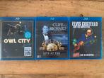 3x BLU-RAY Owl City - Elvis Costello - Cliff Richard, Ophalen of Verzenden, Zo goed als nieuw, Muziek en Concerten