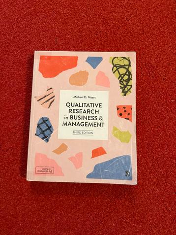 Qualitative Research in Business & Management beschikbaar voor biedingen