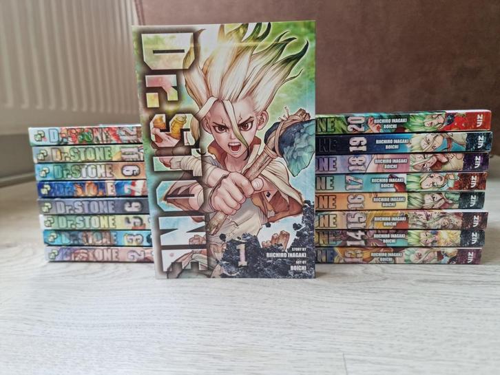 Manga - Dr. Stone 1 t/m 7, 9, 11 t/m 20, Boeken, Strips | Comics, Zo goed als nieuw, Meerdere comics, Japan (Manga), Ophalen of Verzenden