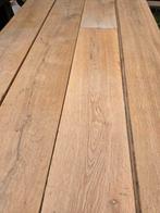 Massief eiken houten vloer 25m2, Doe-het-zelf en Verbouw, Hout en Planken, Ophalen, Gebruikt, Minder dan 25 mm, Eiken
