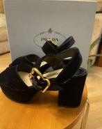 Stijlvolle Prada sandalen, Prada, Verzenden, Zwart, Nieuw