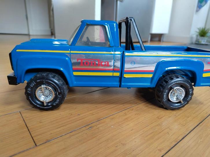 Vintage Tonka pickup truck, metaal - 36cm, Kinderen en Baby's, Speelgoed | Speelgoedvoertuigen, Gebruikt, Afstandsbediening, Ophalen of Verzenden