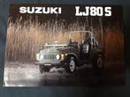 folder Suzuki LJ80 '82 - Nederlands, Ophalen of Verzenden, Overige merken, Suzuki, Zo goed als nieuw