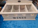 Riverdale wijnkist, Huis en Inrichting, Woonaccessoires | Kisten, Ophalen, Zo goed als nieuw, Minder dan 50 cm, Minder dan 50 cm