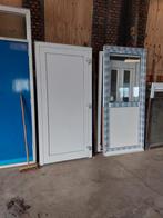Nood deur met kozijn aluminium, Kunststof, Raamkozijn, Zo goed als nieuw, 75 tot 150 cm