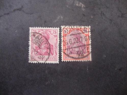 Duitse Rijk serie 197-198 Gestempeld,, Postzegels en Munten, Postzegels | Europa | Duitsland, Gestempeld, Overige periodes, Ophalen of Verzenden