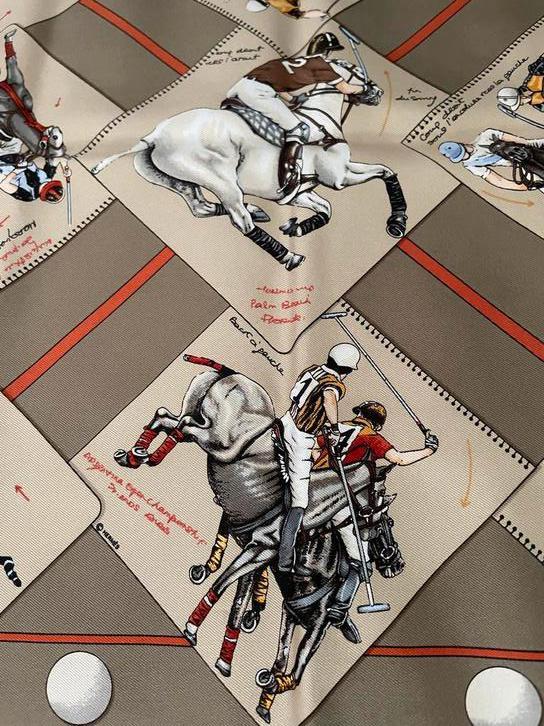 Hermès Polo pochet, Kleding | Heren, Stropdassen, Zo goed als nieuw, Ophalen of Verzenden