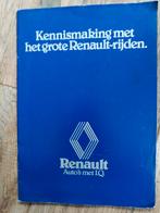Renault Brochure - Kennismaking met het grote Renault-rijden, Renault, Ophalen of Verzenden, Zo goed als nieuw, Renault