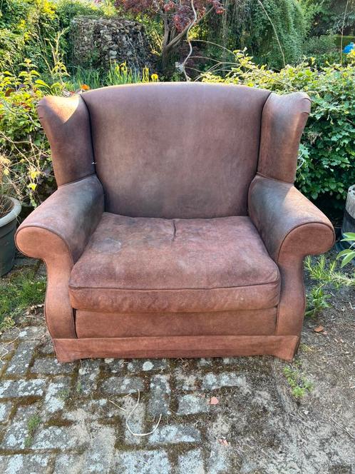Nette 1,5 persoons zetel, Huis en Inrichting, Banken | Sofa's en Chaises Longues, Gebruikt, Overige maten, Overige materialen