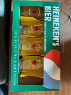 4 Heineken bierglazen 50 jaar bevrijding, Ophalen of Verzenden, Nieuw, Glas of Glazen, Heineken