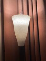 Design wandlamp wit glas schuine stang/roest, Gebruikt, Ophalen, Glas