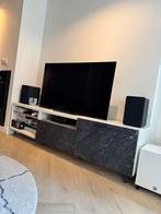 Modern TV Meubel Marmerlook, IKEA Besta 180cm hybrid, Huis en Inrichting, Ophalen, 150 tot 200 cm, Zo goed als nieuw, Metaal