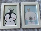 Twee leuke posters met lijst voor kinderkamer, Ophalen, Gebruikt, Wanddecoratie
