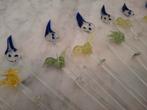 Vintage Glazen Roerstaafjes met Vogeltjes - Jaren 50, Ophalen of Verzenden