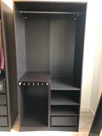 Bruin/zwarte Pax kast, Huis en Inrichting, Kasten | Kledingkasten, Ophalen, Gebruikt, 100 tot 150 cm, 50 tot 75 cm