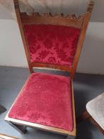 3 Leuke rood beklede stoelen, Ophalen of Verzenden