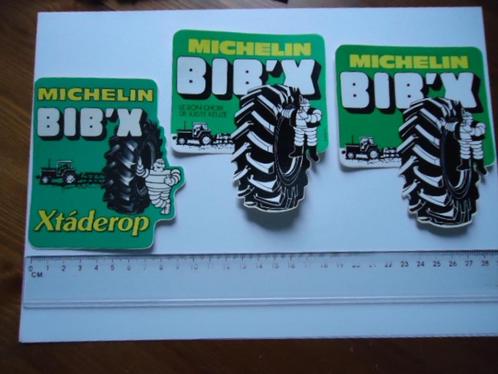 sticker oud MICHELIN TRAKTOR tractor boer landbouw retro 3 x, Verzamelen, Stickers, Zo goed als nieuw, Bedrijf of Vereniging, Verzenden