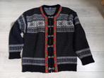 Noors Wollen Vest (Maat XL) Skaeveland, Ophalen of Verzenden, Gedragen, Maat 46/48 (XL) of groter, Zwart