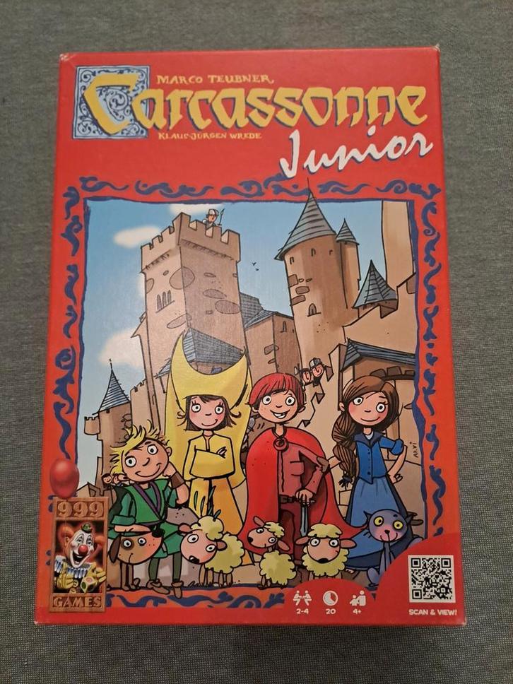 Carcassonne Junior, Hobby en Vrije tijd, Gezelschapsspellen | Bordspellen, Gebruikt, Een of twee spelers, Drie of vier spelers
