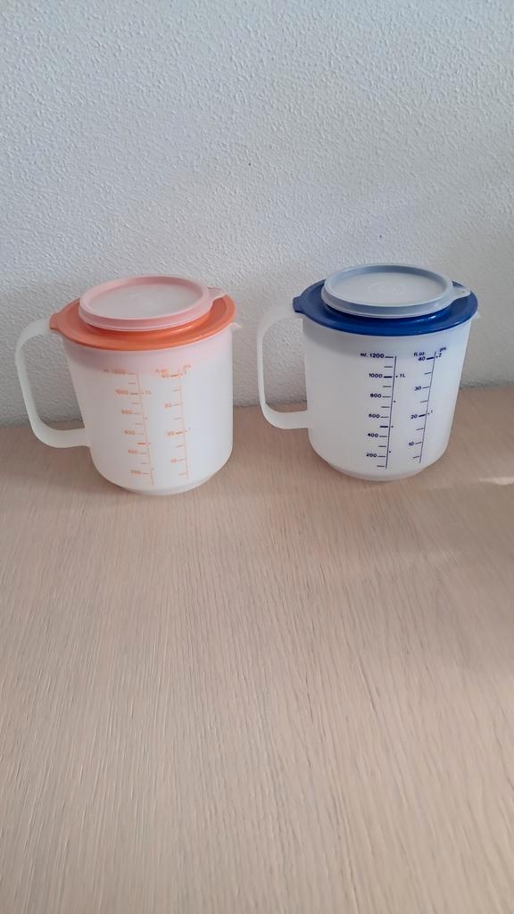 TUPPERWARE MIX 'N MEET 1,25 l, Huis en Inrichting, Keuken | Tupperware, Zo goed als nieuw, Wit, Oranje, Ophalen of Verzenden