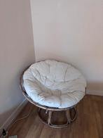 Loungestoel papasan bruin rotan, Ophalen, Zo goed als nieuw, Bruin, Eén