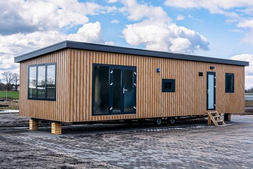 6 persoons chalet 52m2, Caravans en Kamperen, Stacaravans, tot en met 6, Ophalen of Verzenden