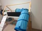 Kinderbed met glijbaan, boekrek & krijtbord, Kinderen en Baby's, Ophalen, Gebruikt, 70 tot 85 cm, Lattenbodem
