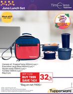 TUPPERWARE Juno Lunch set 5-delig
dessert trio sandwichdoos, Ophalen of Verzenden, Nieuw, Overige typen