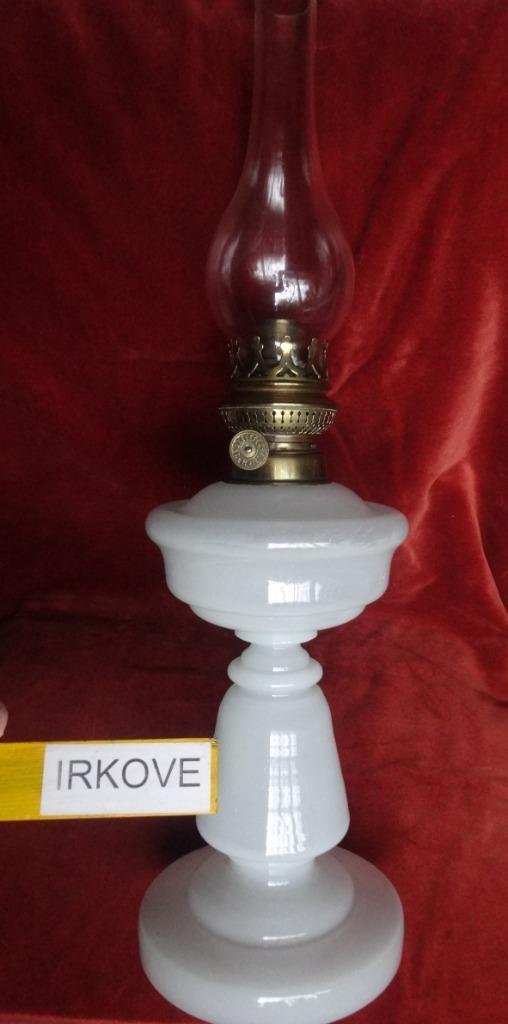 ECHTE OLIELAMP * COMPLEET * Van Glas *, Huis en Inrichting, Lampen | Tafellampen, Zo goed als nieuw, Minder dan 50 cm, Glas, Ophalen of Verzenden