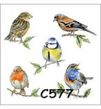 Servetten decoupage/bullet journal * vogels C577, Hobby en Vrije tijd, Knutselen, Verzenden, Nieuw, Materiaal