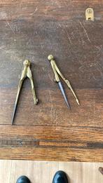 2 messing passers, Ophalen of Verzenden, Zo goed als nieuw, Goud, Overige materialen