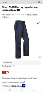 regenbroek xl siopor nieuw, Ophalen of Verzenden, Zo goed als nieuw, Maat 56/58 (XL), Blauw