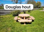 Inclusief bezorging, Douglashout ronde Picknicktafel 8 p, Ophalen of Verzenden, Nieuw, Rechthoekig, Hout