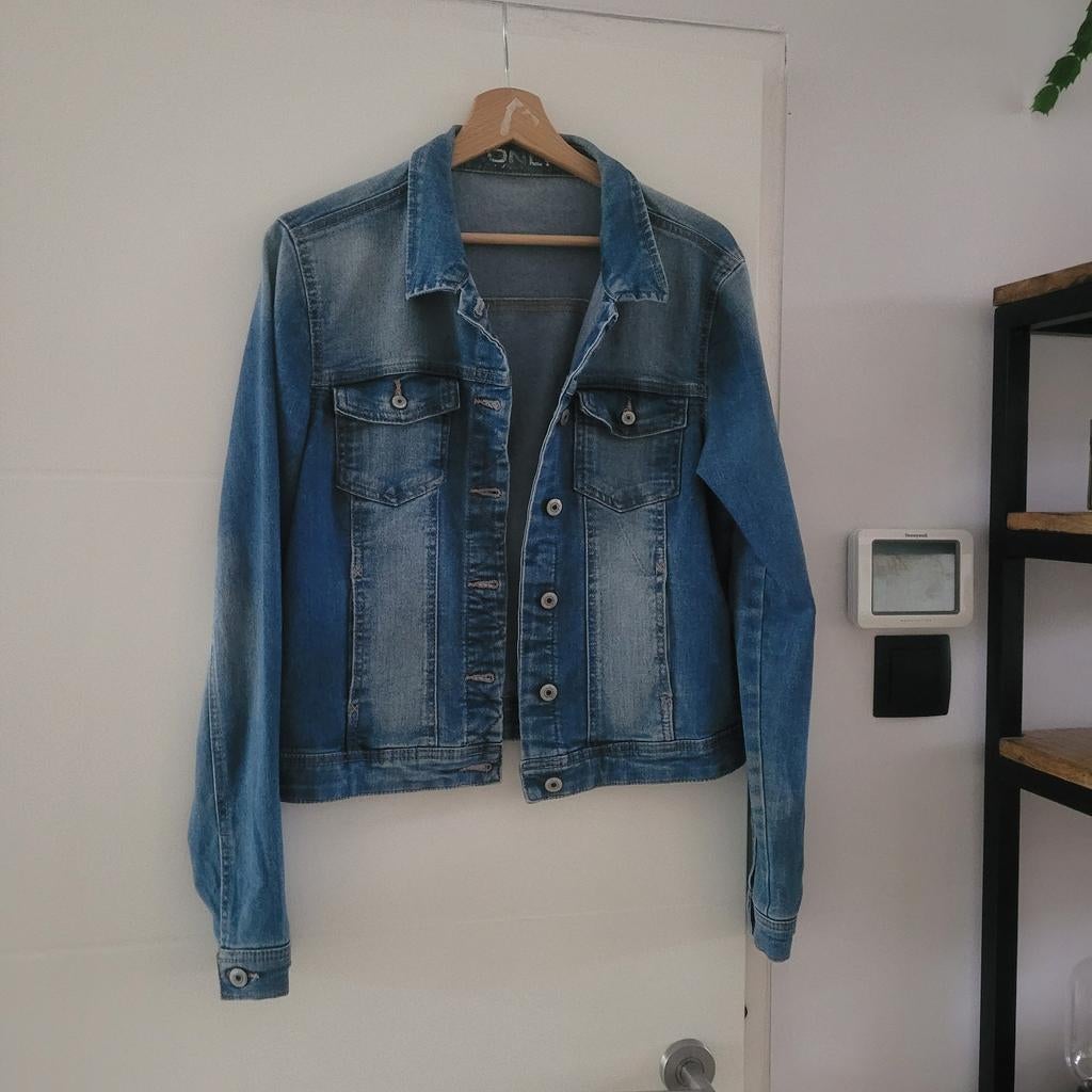 Only spijkerjasje maat 38, Maat 38/40 (M), Only, Blauw, Ophalen of Verzenden