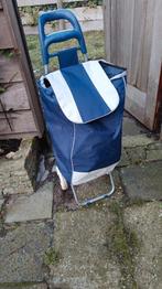 Boodschappenkarretje, Sieraden, Tassen en Uiterlijk, Tassen | Reistassen en Weekendtassen, Gebruikt, 20 tot 30 cm, Blauw, 35 tot 55 cm